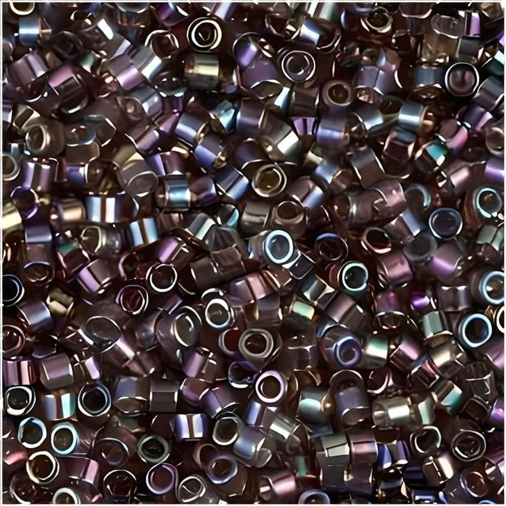 DB0180 Miyuki Delica Seed Beads 11/0 Transparent Bronze AB 7GM