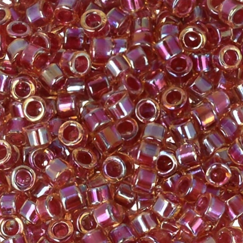 DB0088 Miyuki Delica Seed Beads 11/0 Lined Topaz AB 7GM
