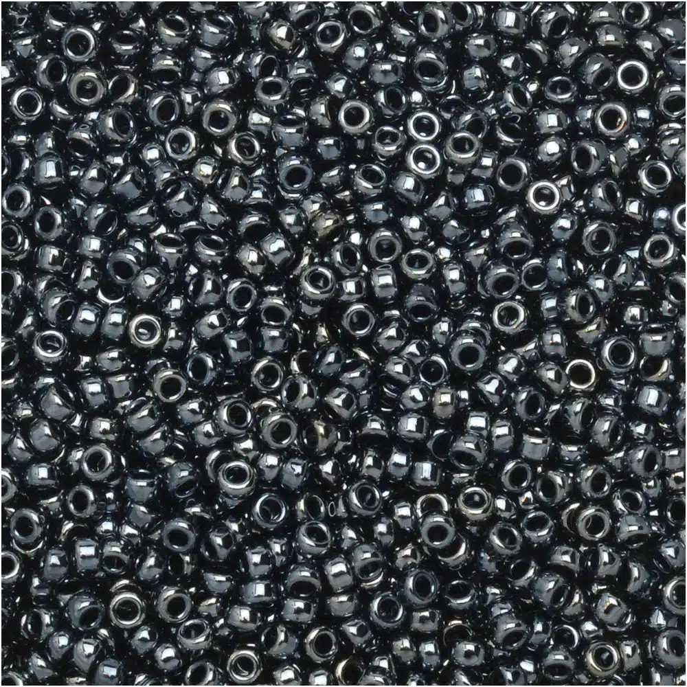 Miyuki Round Seed Beads 15/0 Gunmetal Gray 8.2GM