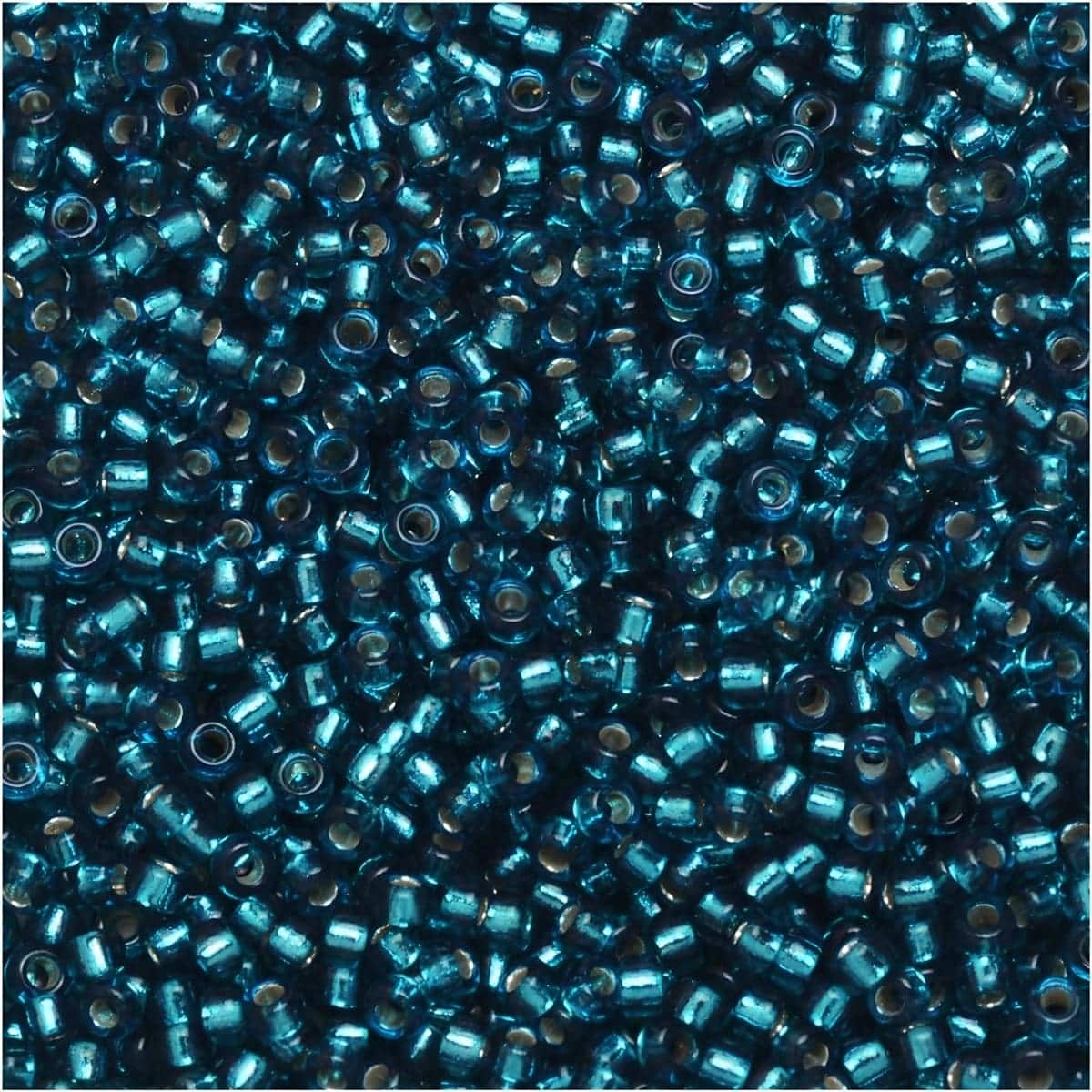 Miyuki Round Seed Beads 15/0 Silver Lined Blue Zircon 8.2GM