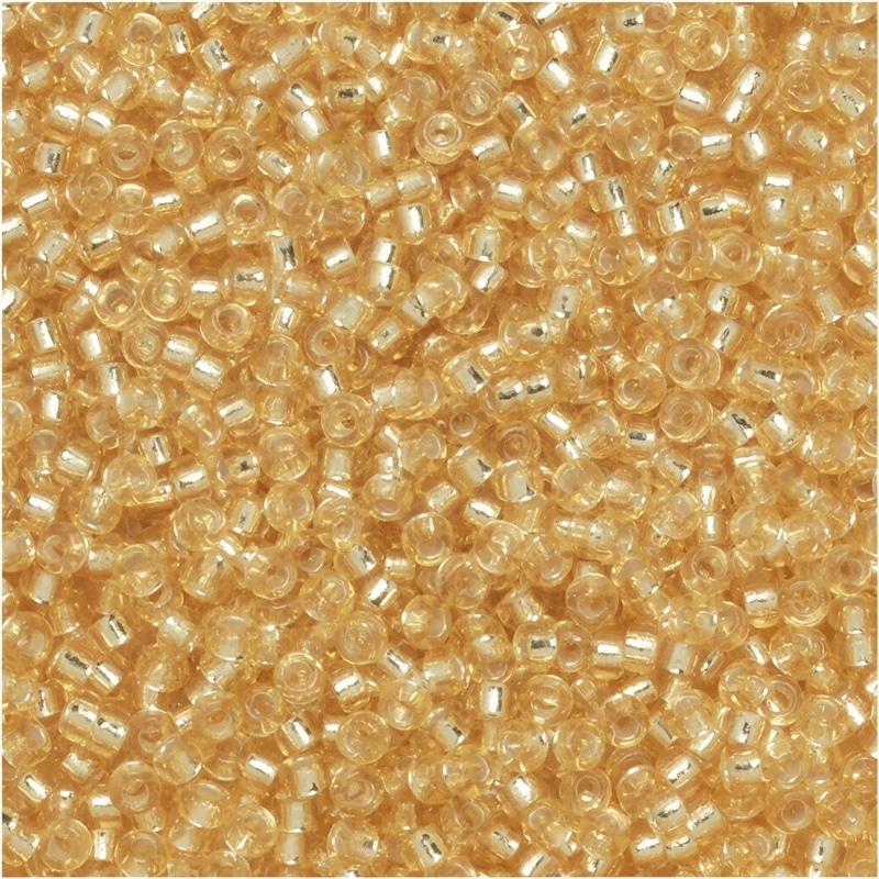 Miyuki Round Seed Beads 15/0 Silver Lined Gold 8.2GM