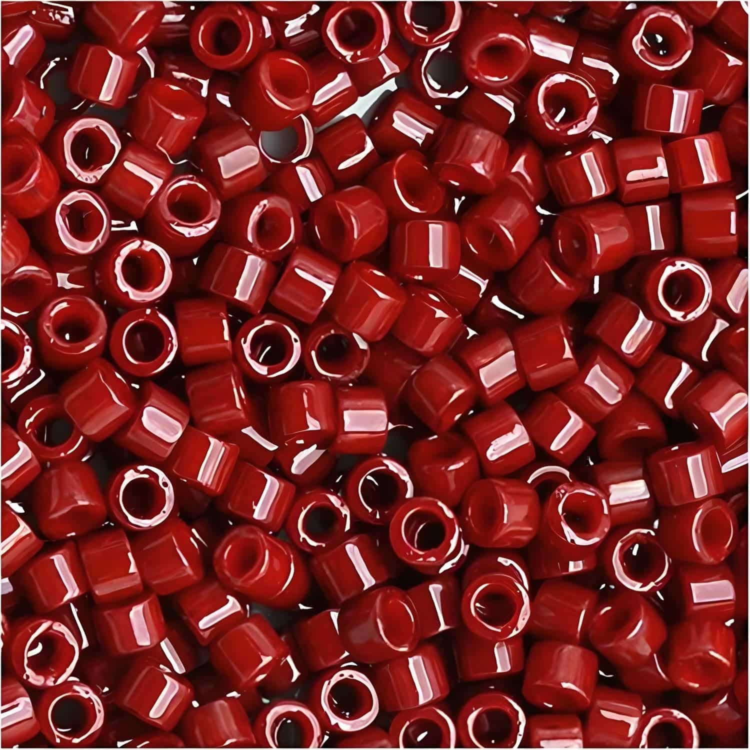 DB0654 Miyuki Delica Seed Beads Size 11/0 Dyed Opaque Cranberry 7.2GM