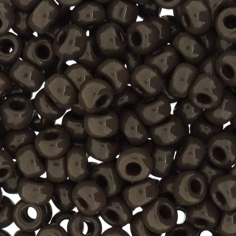 Miyuki Round Seed Beads 6/0 Opaque Chocolate 20GM 6-409