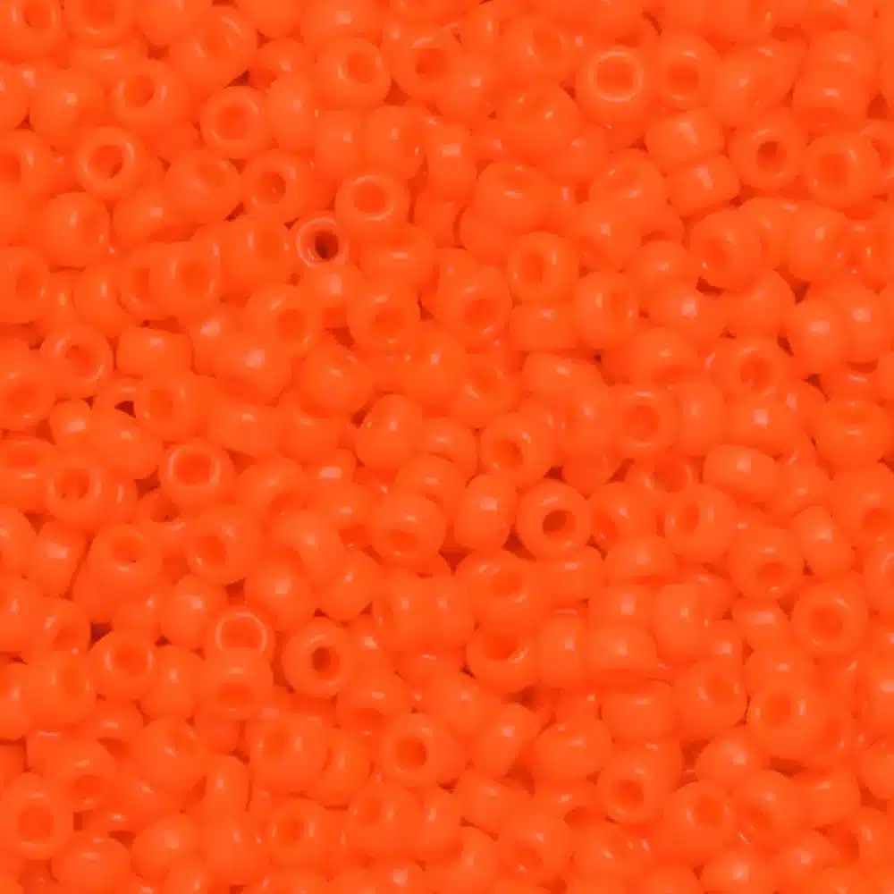 Miyuki Round Seed Beads Size 15/0 Opaque Orange 8.2GM