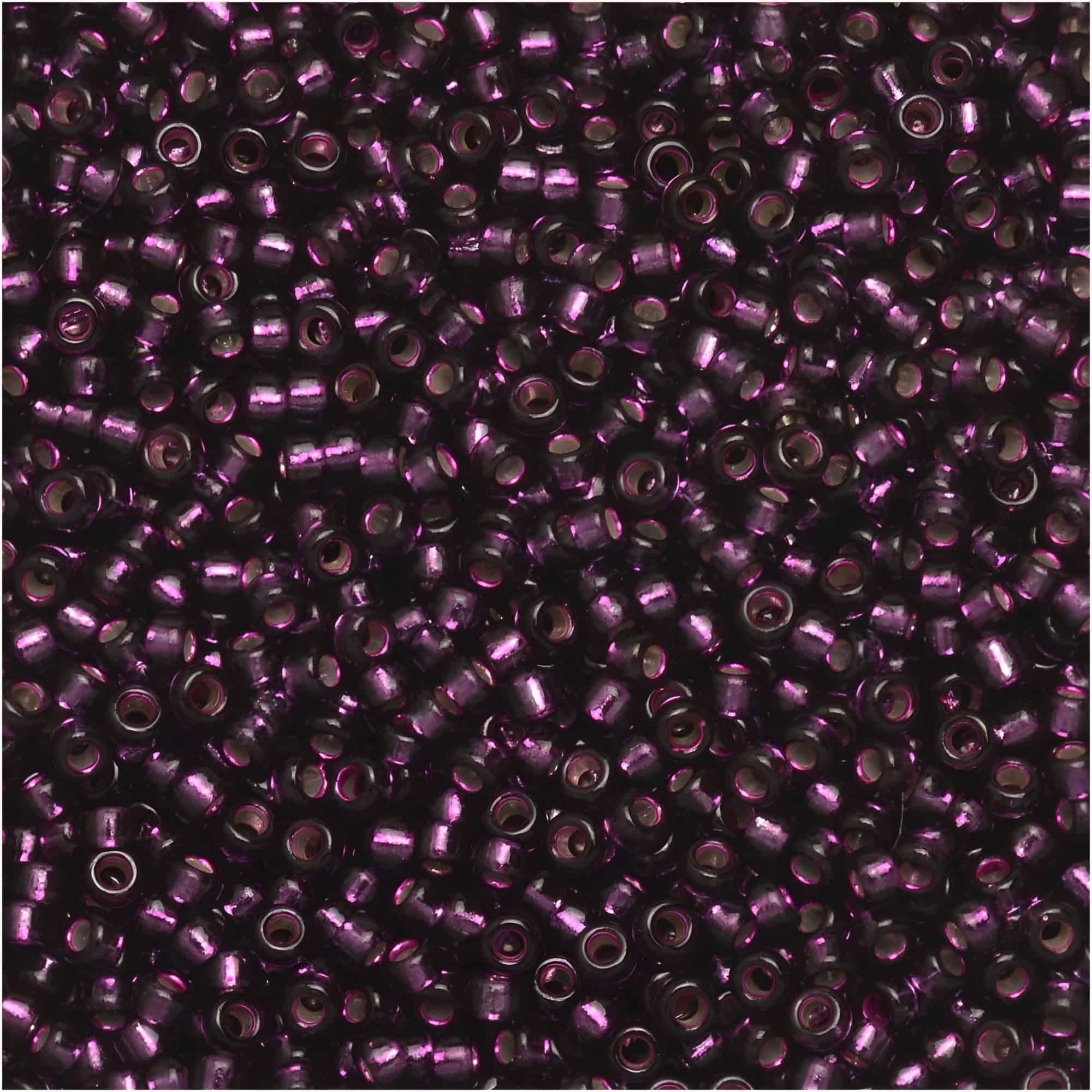 Miyuki Round Seed Beads 15/0 Silver Lined Wine 8.2GM