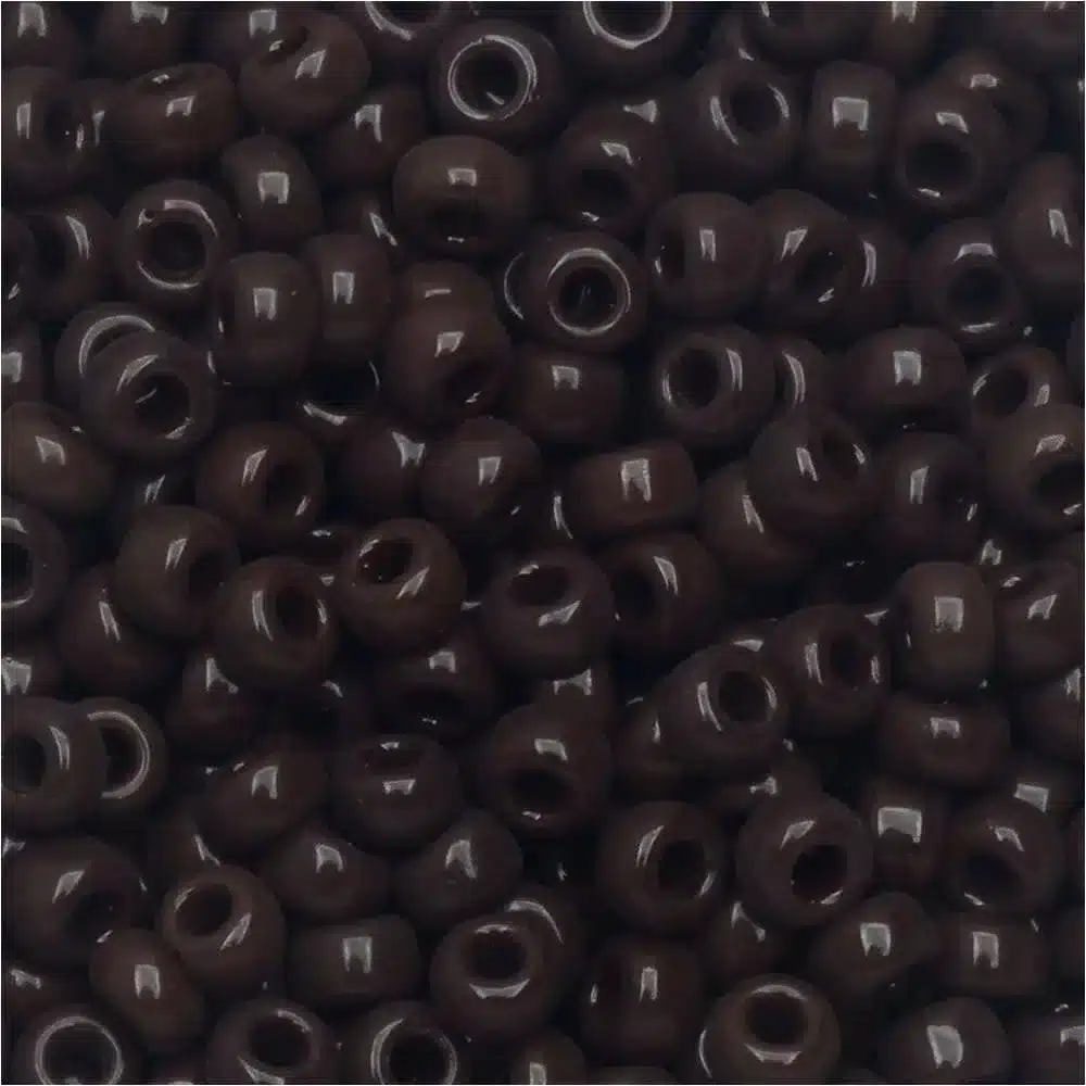 Miyuki Round Seed Beads Size 8/0 Opaque Chocolate 22GM