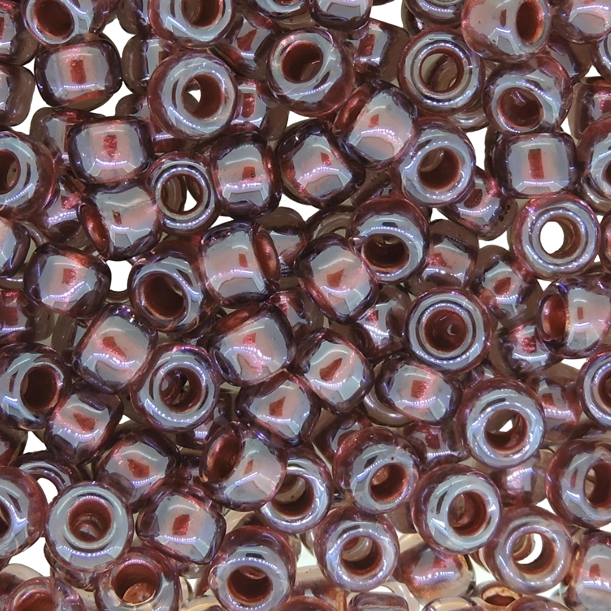 Miyuki Round Seed Beads 6/0 Pearlized Amethyst Lined Burgundy 20GM 6-3804