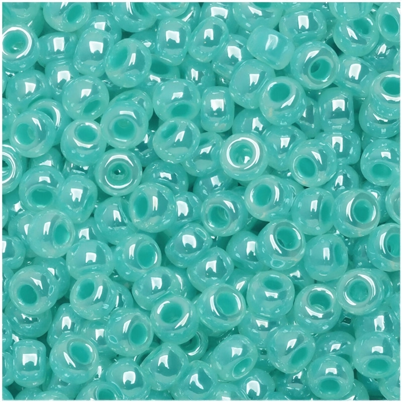 Miyuki Round Seed Beads Size 8/0 Turquoise Green Ceylon 22GM