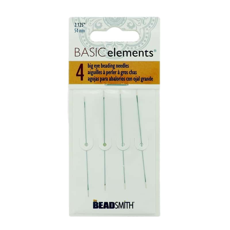 Beadsmith Big Eye Needles 2.125″ – Pack of 4 needles
