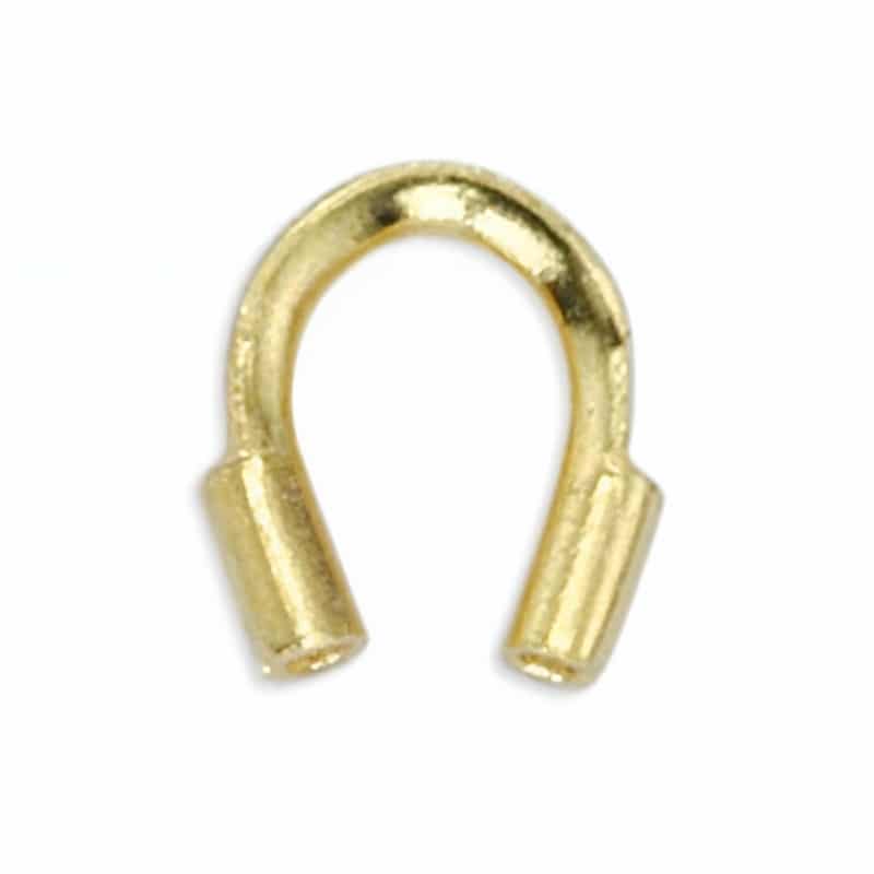Beadalon Wire Guardians / Thread Protectors 0.022″ ID Gold Plated 144pcs