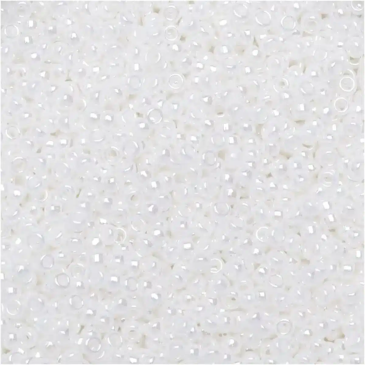 Miyuki Round Seed Beads 15/0 White Pearl Ceylon 8.2GM