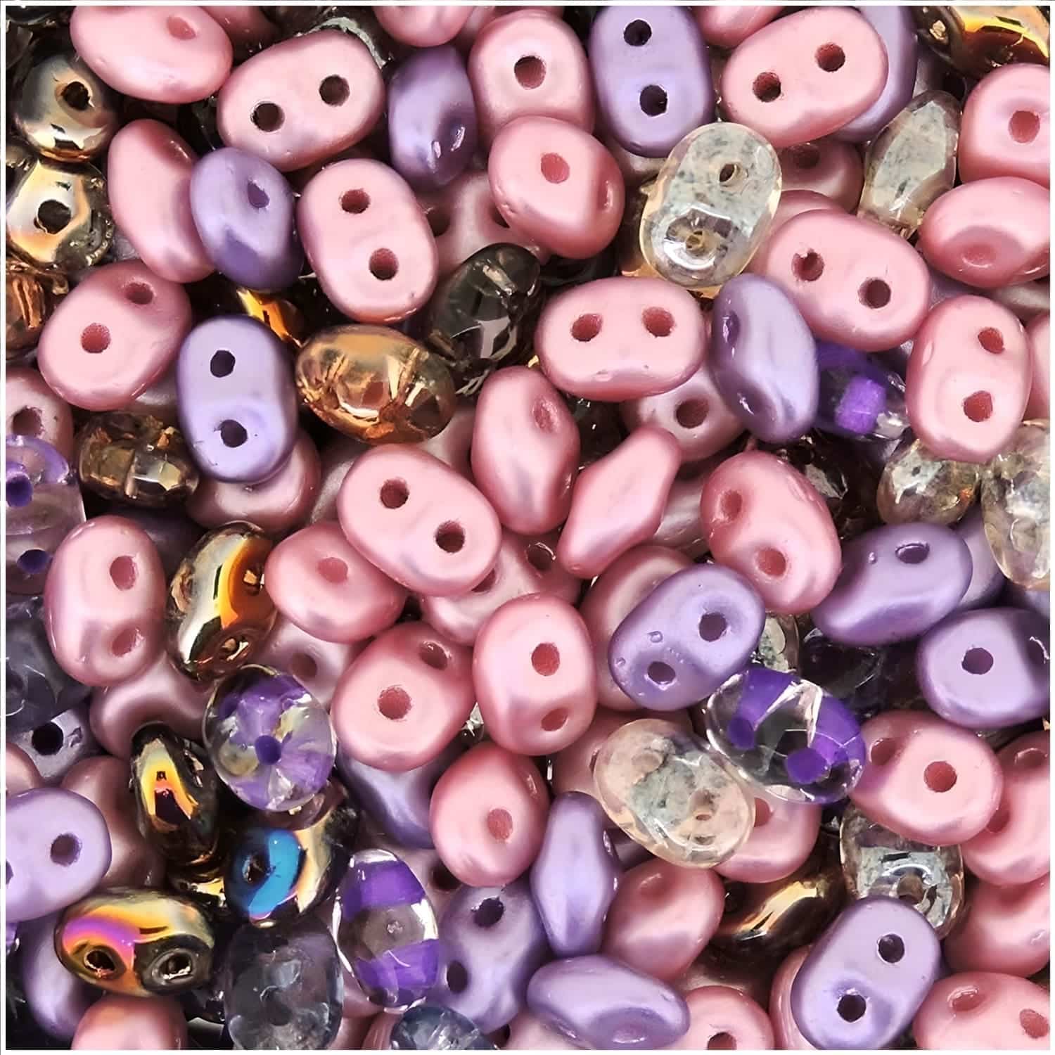 SuperDuo Beads Two-hole 5×2.5mm Little Princess Mix 22GM