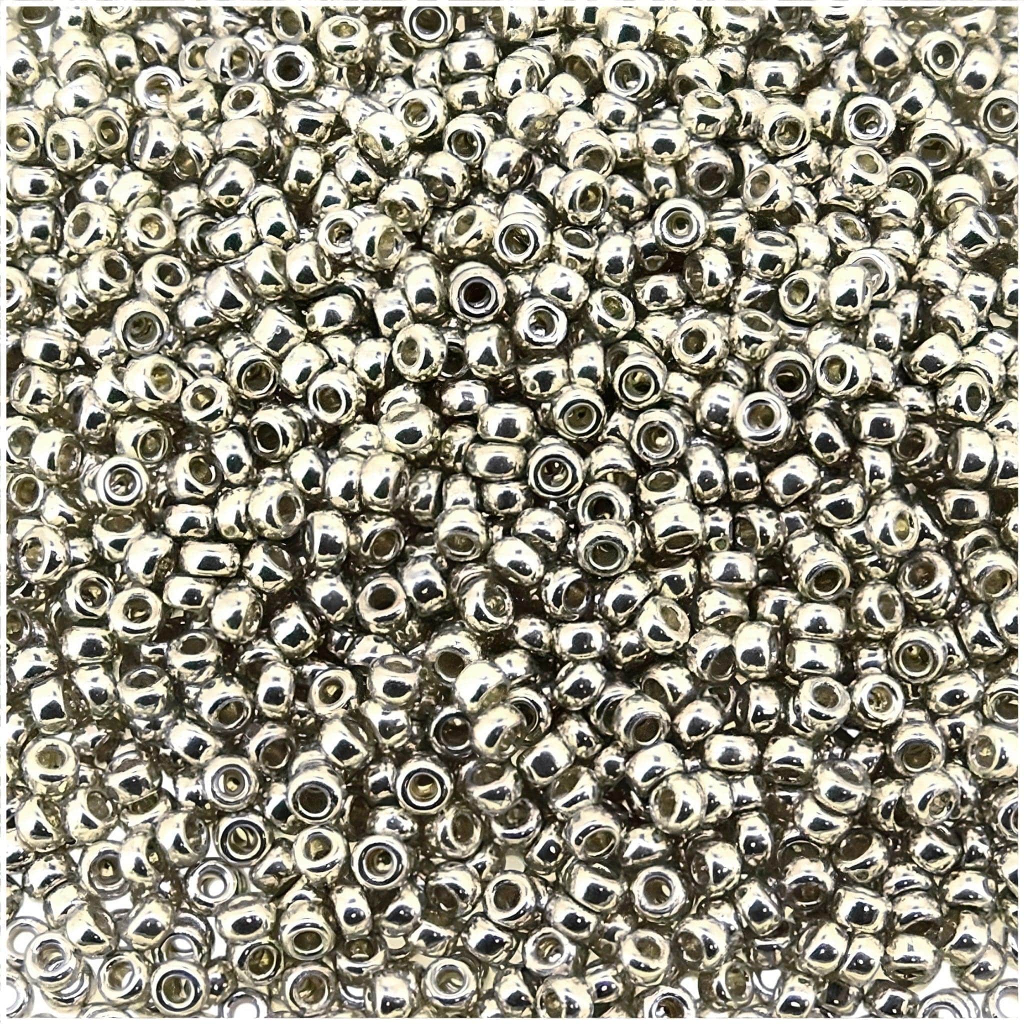 Miyuki Round Seed Beads Size 15/0 Duracoat Galvanized Silver 8.2GM