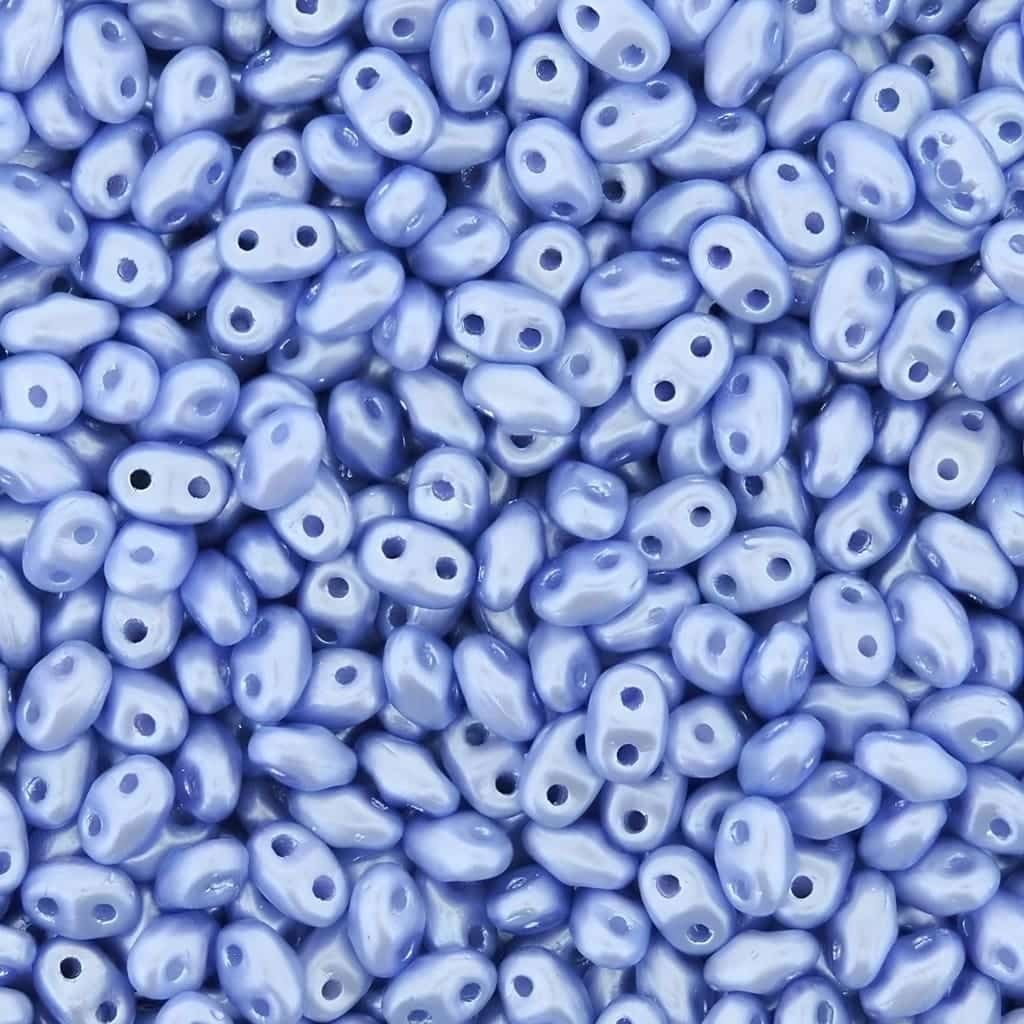 MiniDuo Two-hole Beads 4x2mm Pastel Light Sapphire 8GM