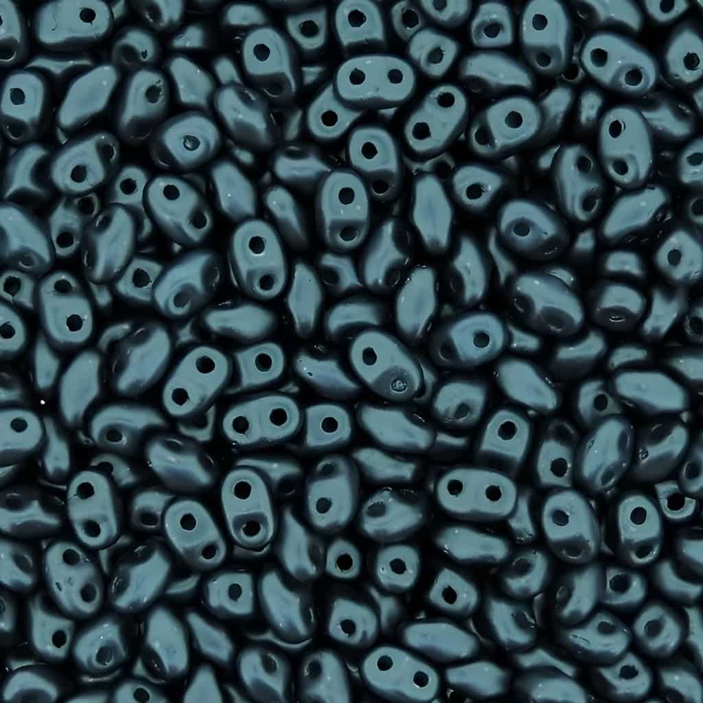 MiniDuo Two-hole Beads 4x2mm Pastel Petrol 8GM