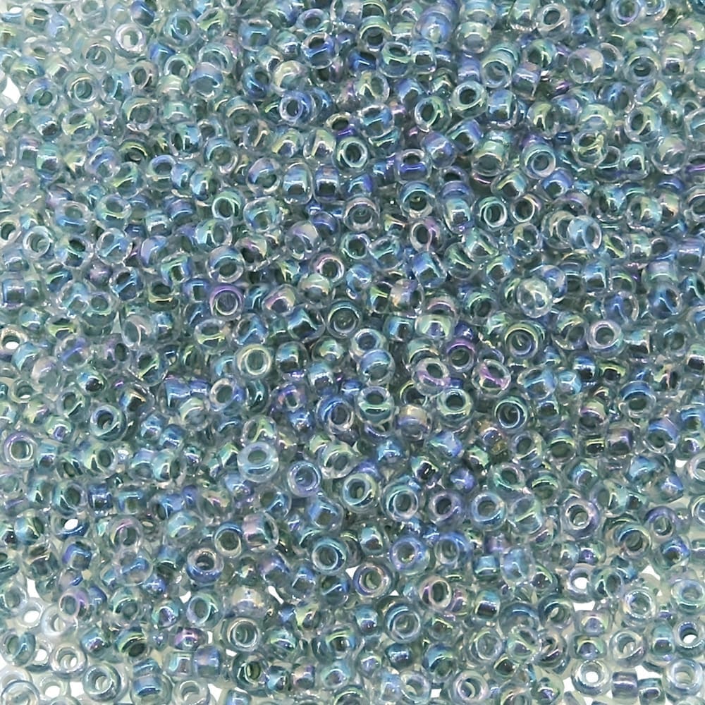 Miyuki Round Seed Beads 15/0 Light Seafoam AB 8.2GM