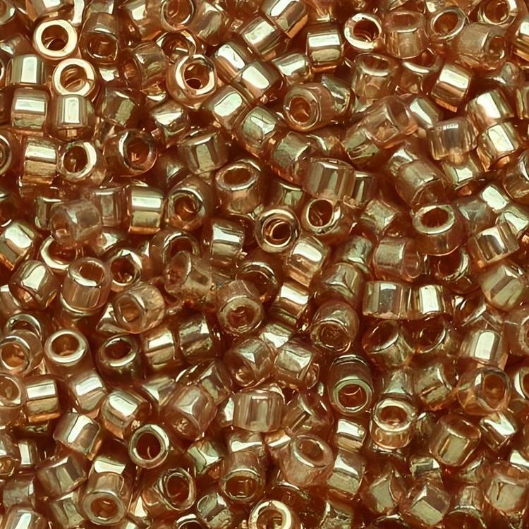 DB0102 Miyuki Delica Seed Beads 11/0 Gold Luster Rose 7.2GM