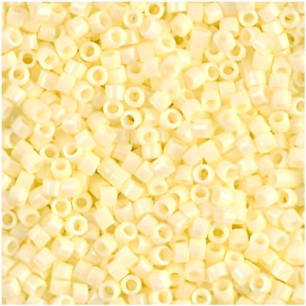 DB1491 Miyuki Delica Seed Beads 11/0 Opaque Pale Yellow 7GM