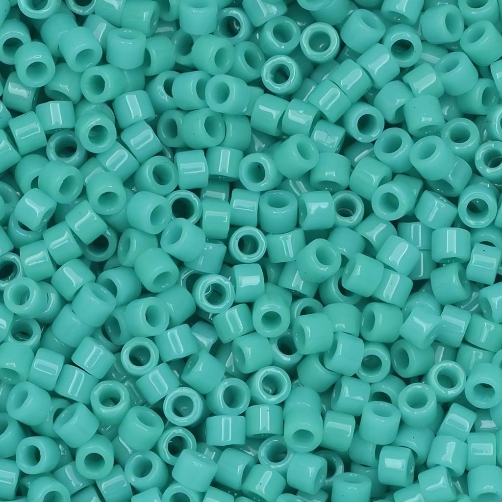 DB0729 Miyuki Delica Seed Beads 11/0 Opaque Turquoise Green 7GM