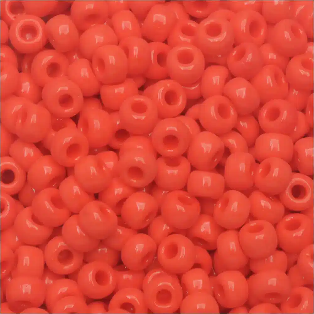 Miyuki Round Seed Beads Size 8/0 Opaque Red Vermillion 22GM