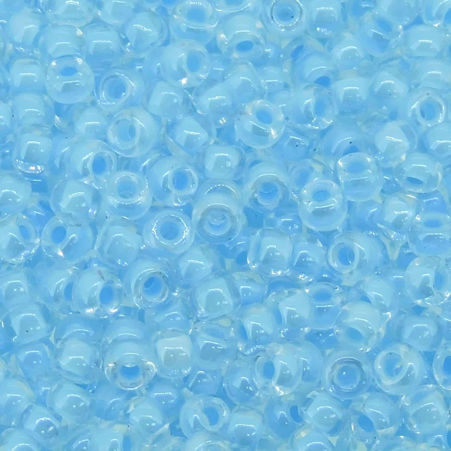 Miyuki Round Seed Beads Size 8/0 Luminous Ocean Blue 22GM