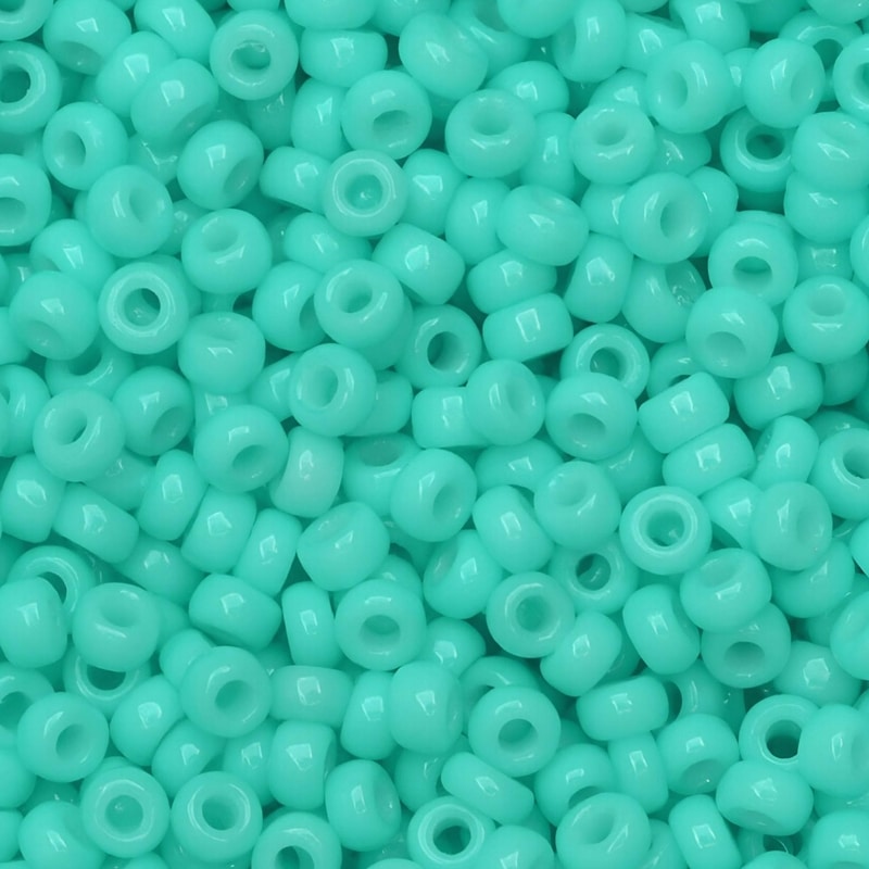 Miyuki Round Seed Beads Size 8/0 Duracoat Opaque Seafoam 22GM