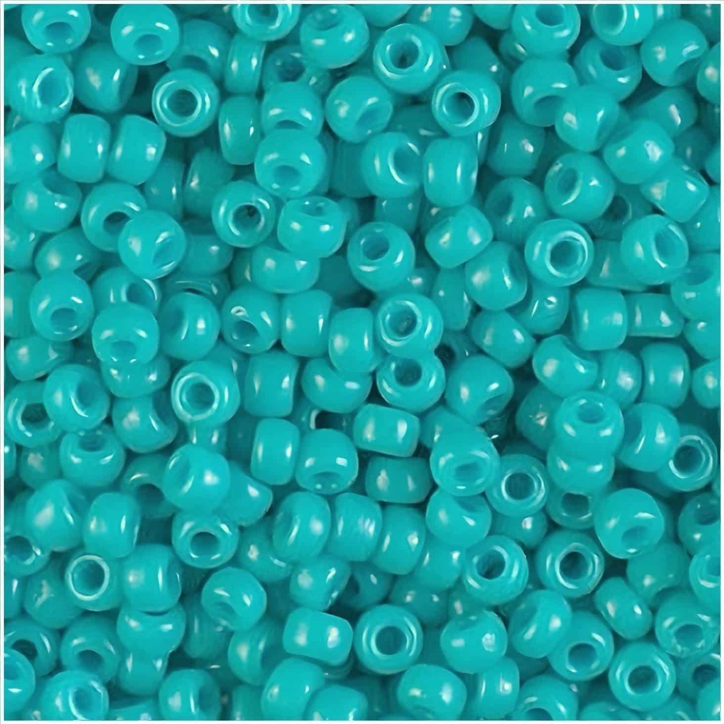 Miyuki Round Seed Beads Size 8/0 Duracoat Opaque Ocean Blue 22GM