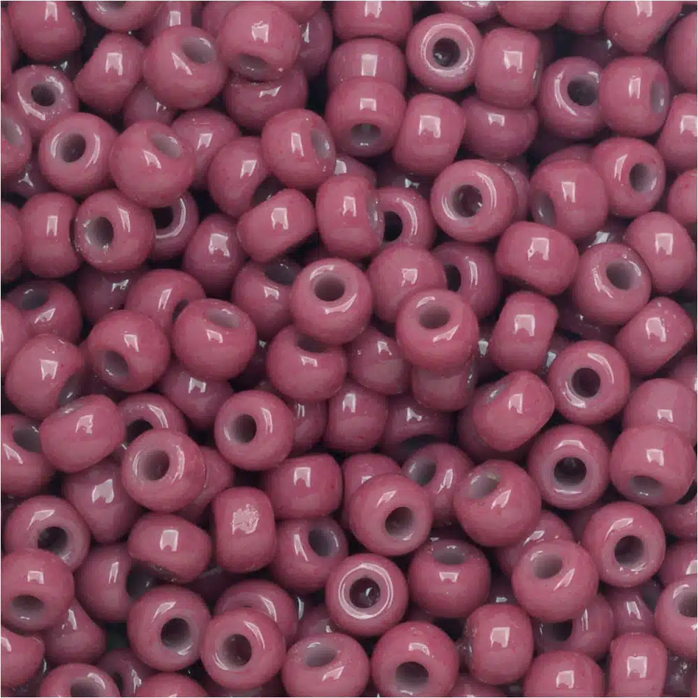 Miyuki Round Seed Beads Size 8/0 Duracoat Opaque Violet 22GM