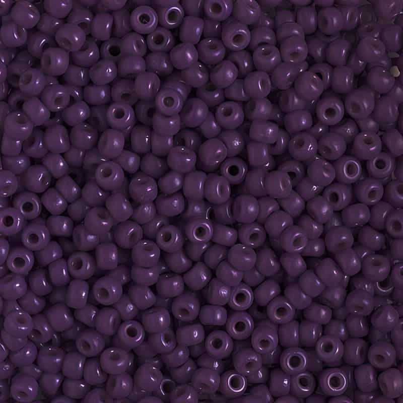 Miyuki Round Seed Beads Size 8/0 Duracoat Opaque Dk Purple 22GM