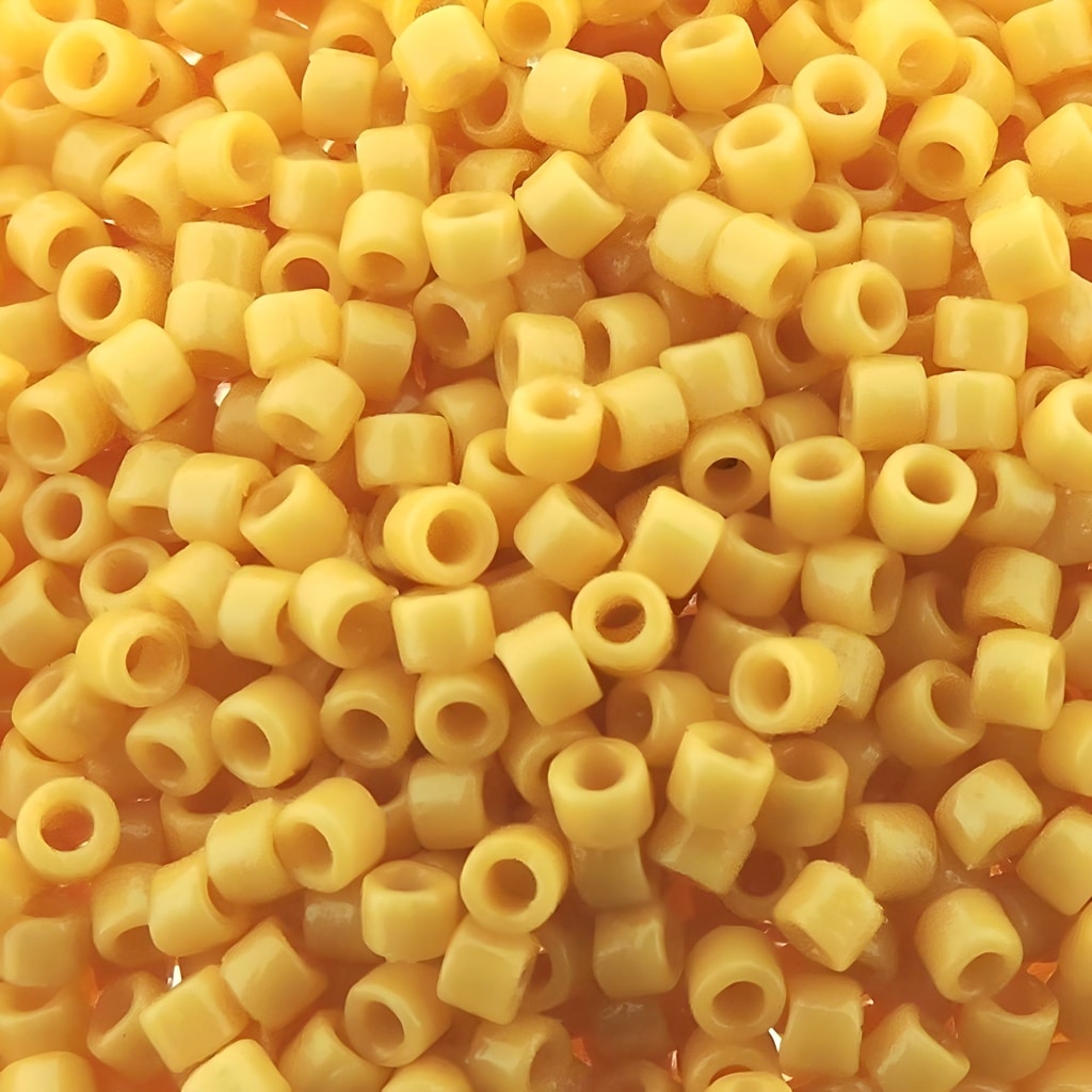 DB2102 Miyuki Delica Seed Beads 11/0 Duracoat Opaque Banana 7.2GM