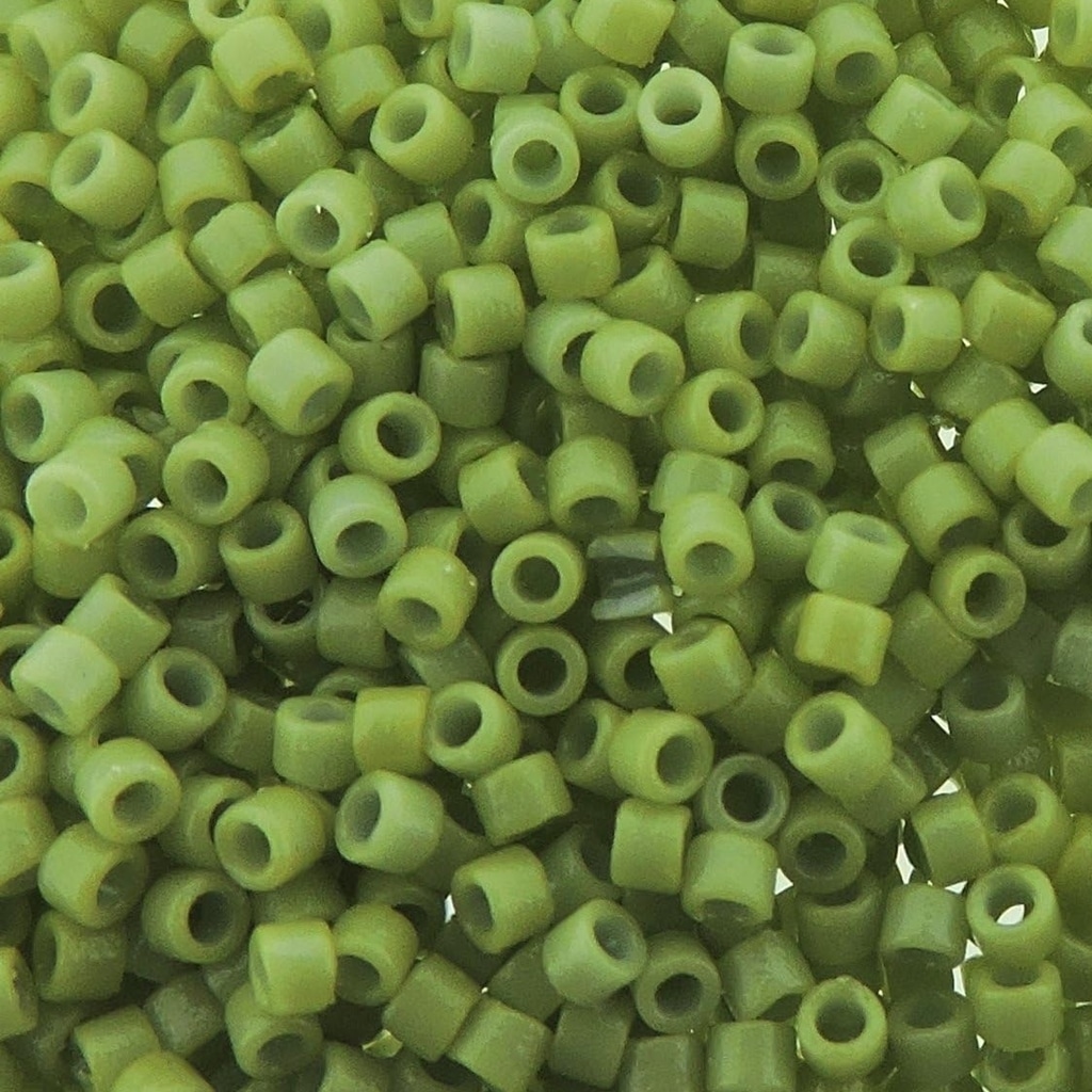 DB2123 Miyuki Delica Seed Beads 11/0 Duracoat Opaque Fennel Green 7.2GM