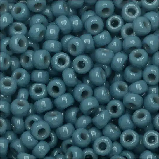 Miyuki Round Seed Beads Size 8/0 Duracoat Opaque Dark Blue 22GM