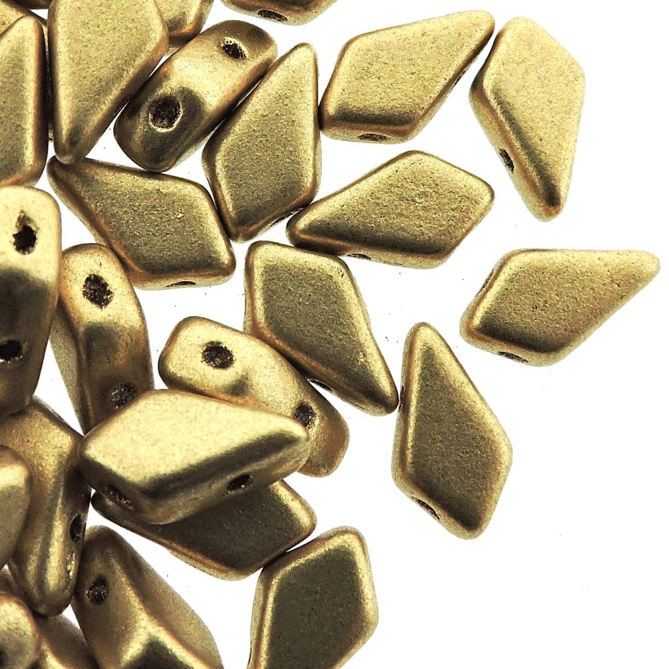 Kite Beads 2-Hole 9x5mm 9GM – Pale Gold