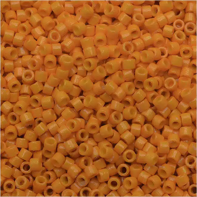 DB2104 Miyuki Delica Seed Beads 11/0 Duracoat Opaque Kumquat 7.2GM