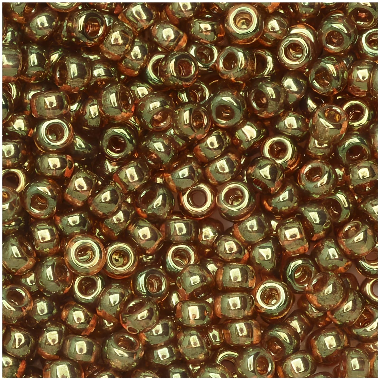 Miyuki Round Seed Beads Size 8/0 Topaz Gold Luster 22GM