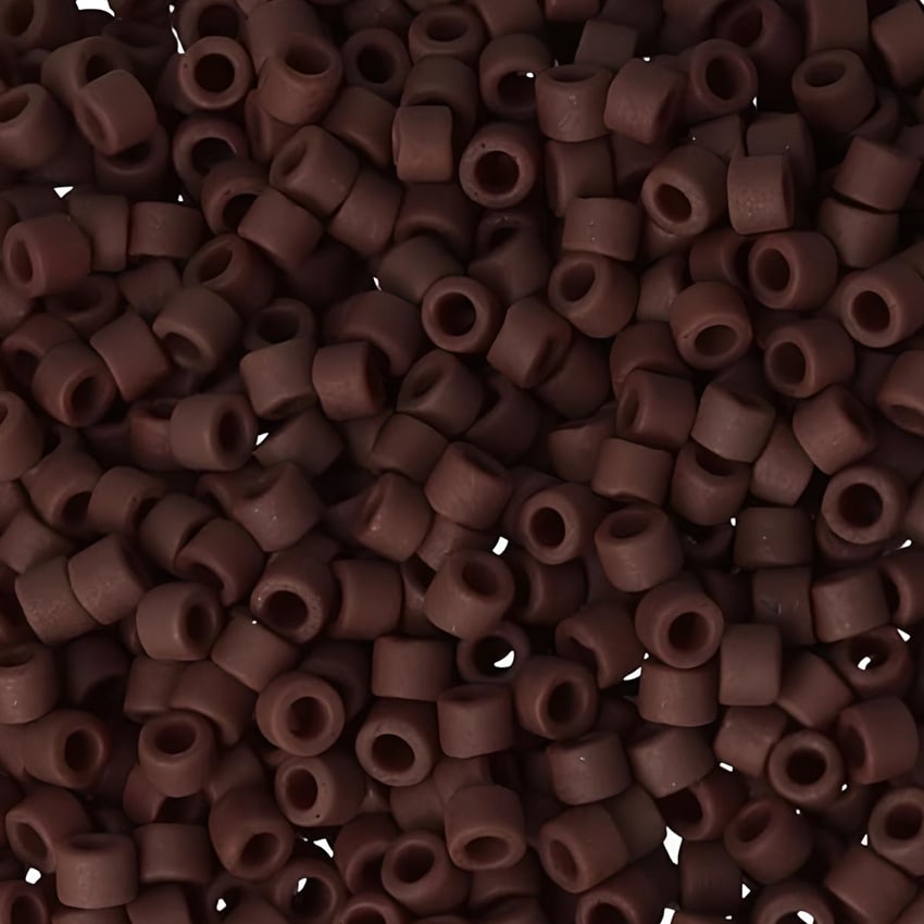 DB1910 Miyuki Delica Seed Beads 11/0 Matte Opaque Espresso 7.2GM