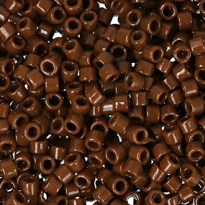 DB2142 Miyuki Delica Seed Beads Size 11/0 Duracoat Opaque Cognac 7.2GM