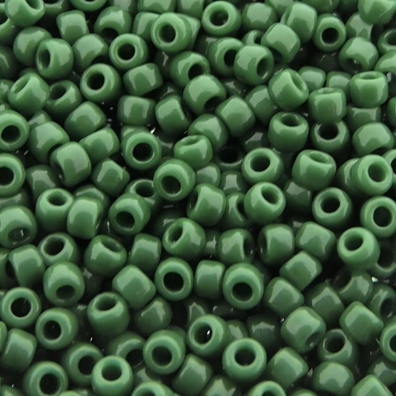 Toho Seed Beads Round Size 11/0 25GM Opaque Pine Green 11-47H