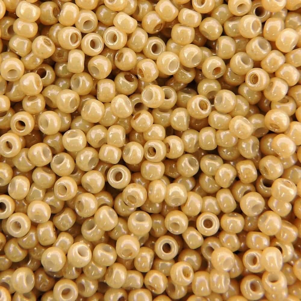 Toho Seed Beads Round Size 11/0 28GM Opaque Luster Butterscotch 11-123D