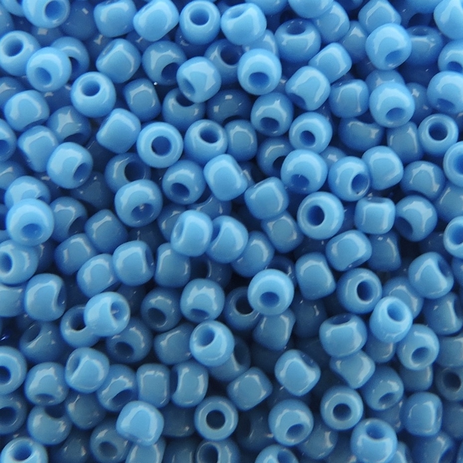 Toho Seed Beads Round Size 11/0 25GM Opaque Cornflower Blue