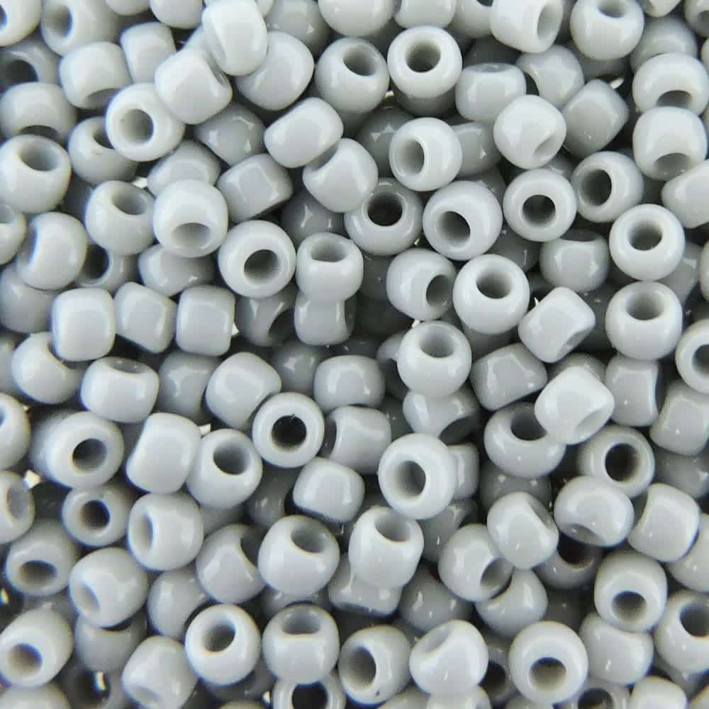 Toho Seed Beads Round Size 8/0 Opaque Gray 8-53