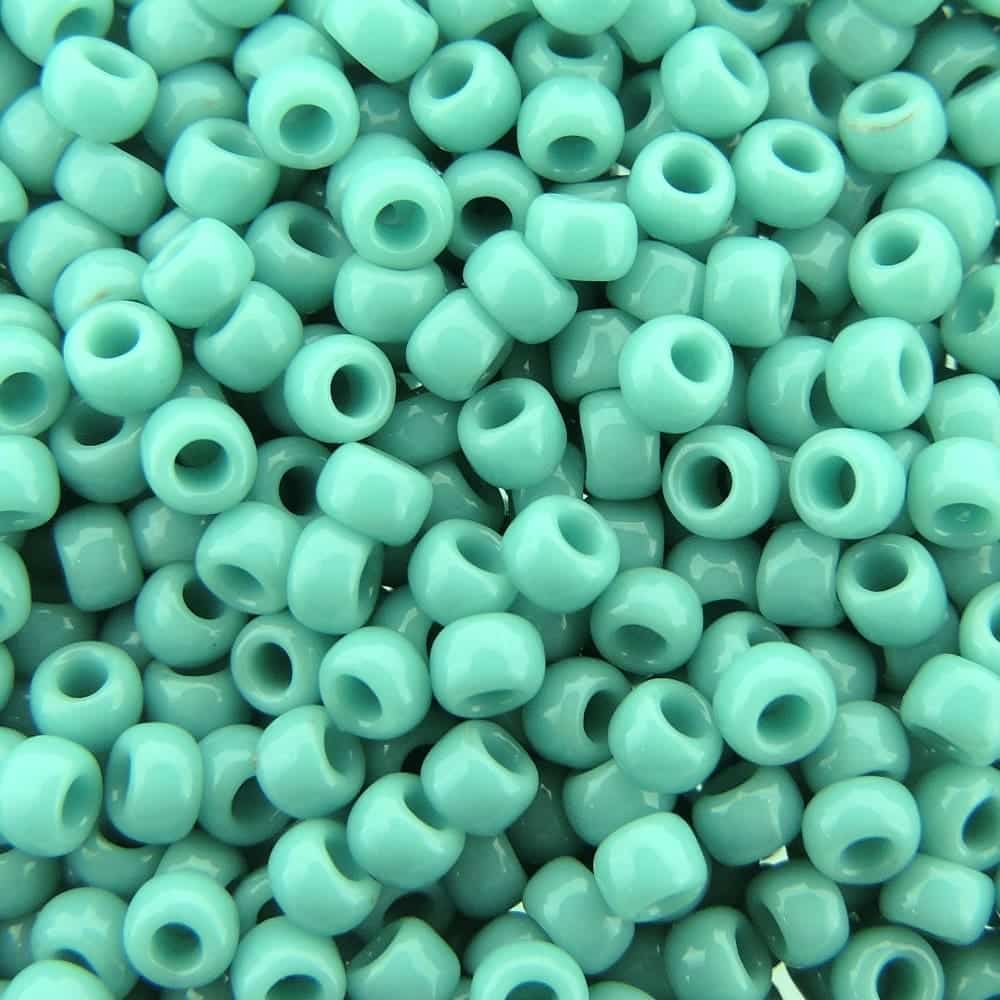 Toho Seed Beads Round Size 8/0 Opaque Turquoise 28GM 8-55