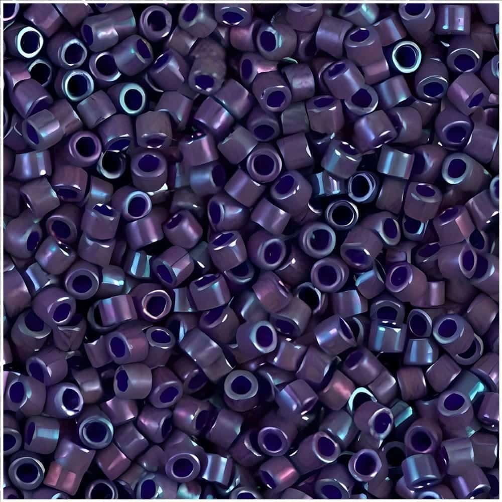 DB0135 Miyuki Delica Seed Beads 11/0 Metallic Midnight Purple 7GM