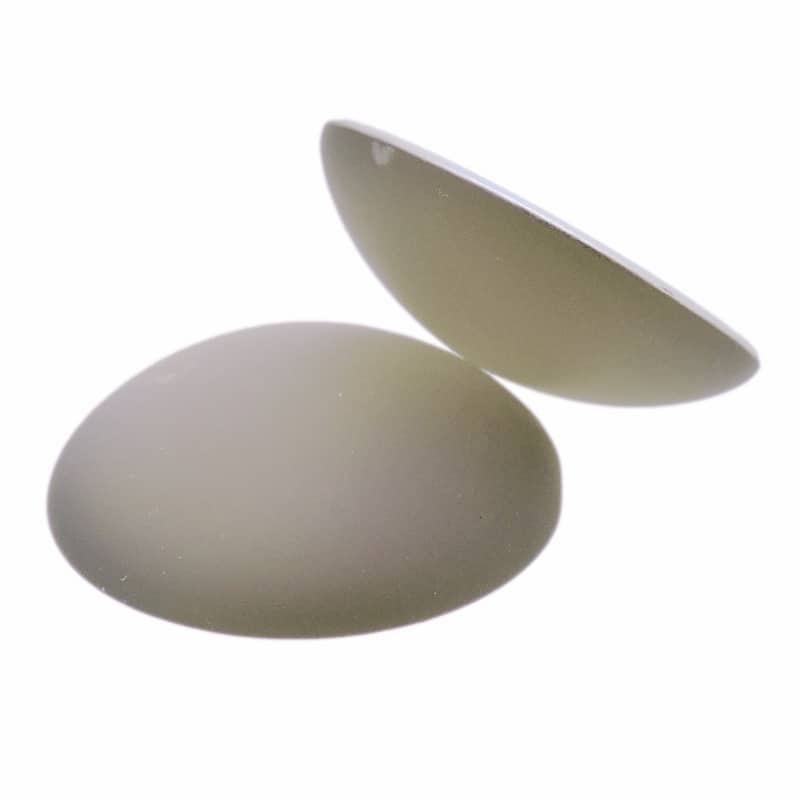 Lunasoft Lucite Cabochon 24mm Round Gray