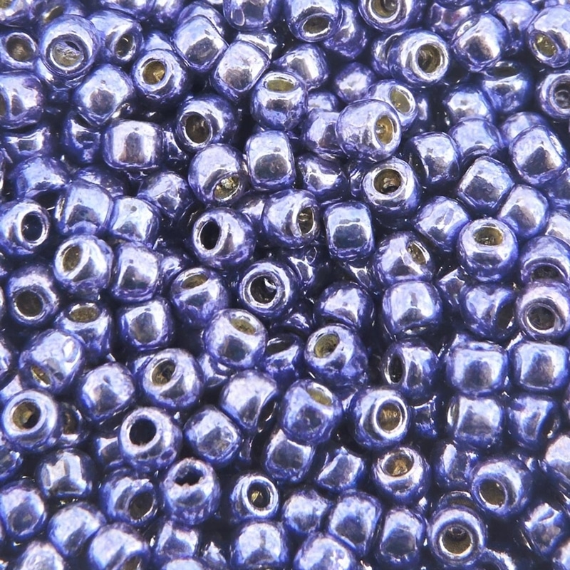 Toho Seed Beads Round Size 11/0 28GM PermaFinish Galvanized Purple 11-PF581