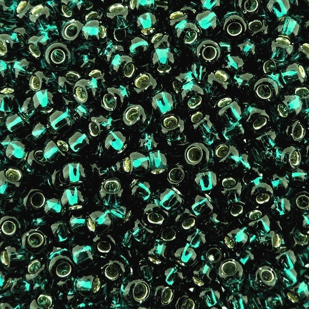 Toho Seed Beads Round Size 8/0 Silver Lined Blue Zircon 28GM 8-27BD