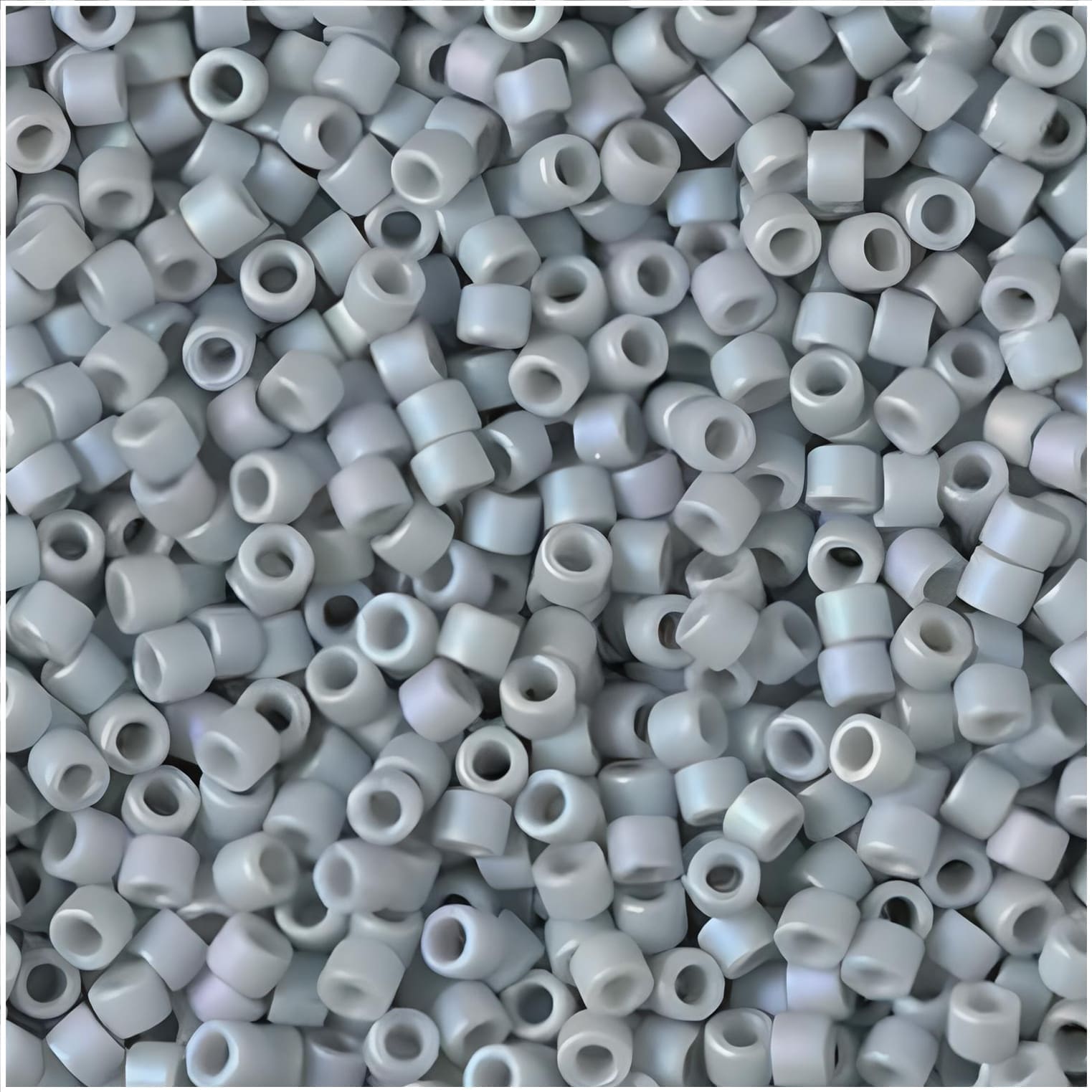 DB2320 Miyuki Delica Seed Beads 11/0 Frosted Opaque Glazed Rainbow Cadet Gray 7GM