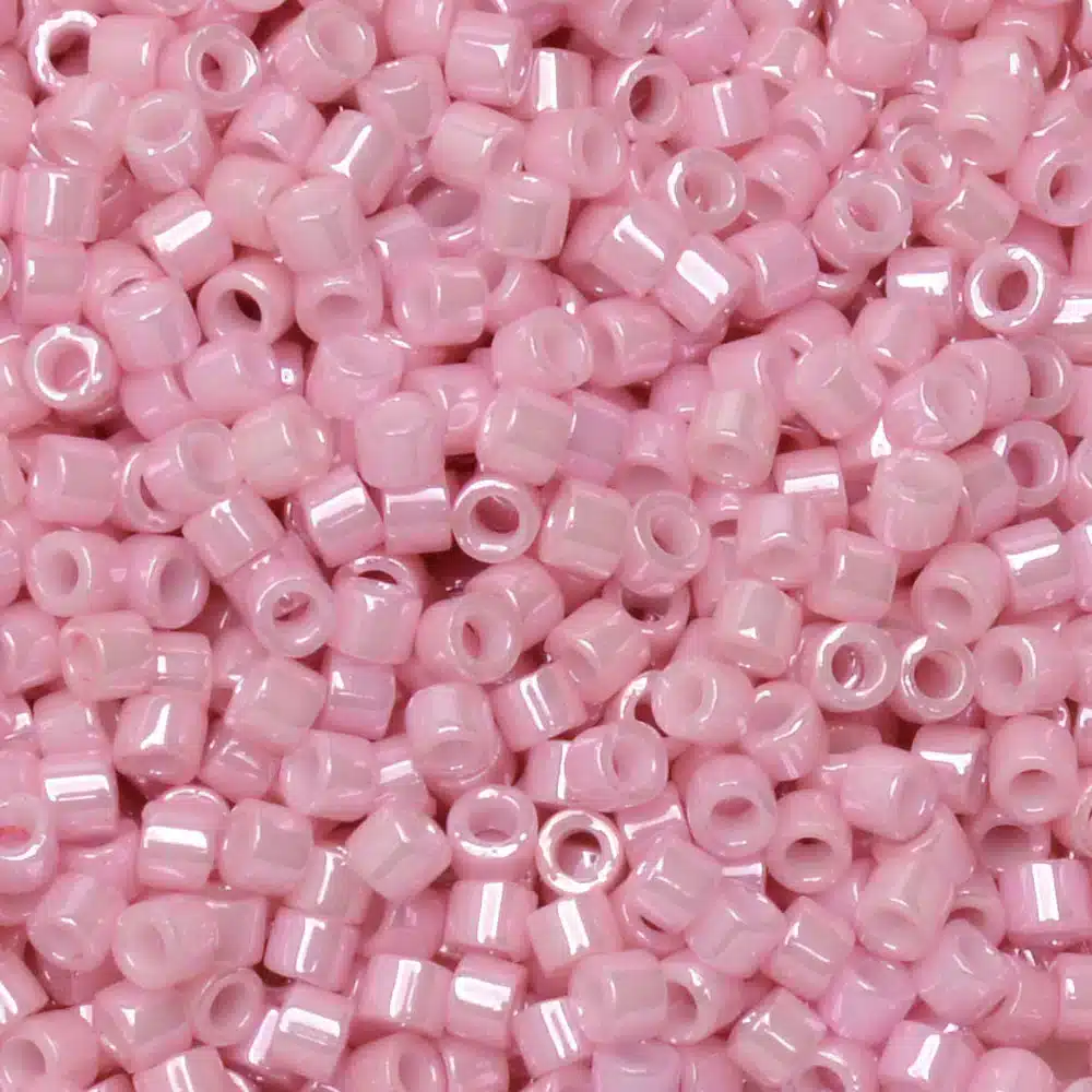DB1907 Miyuki Delica Seed Beads 11/0 Opaque Rosewater Pink Luster 7GM