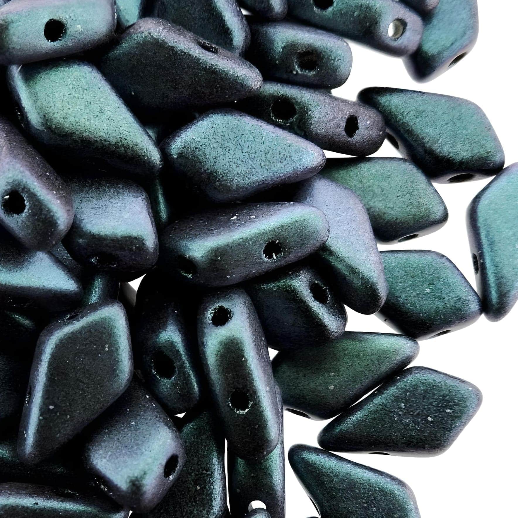 Kite Beads 2-Hole 9x5mm 9GM – Polychrome Blueberry