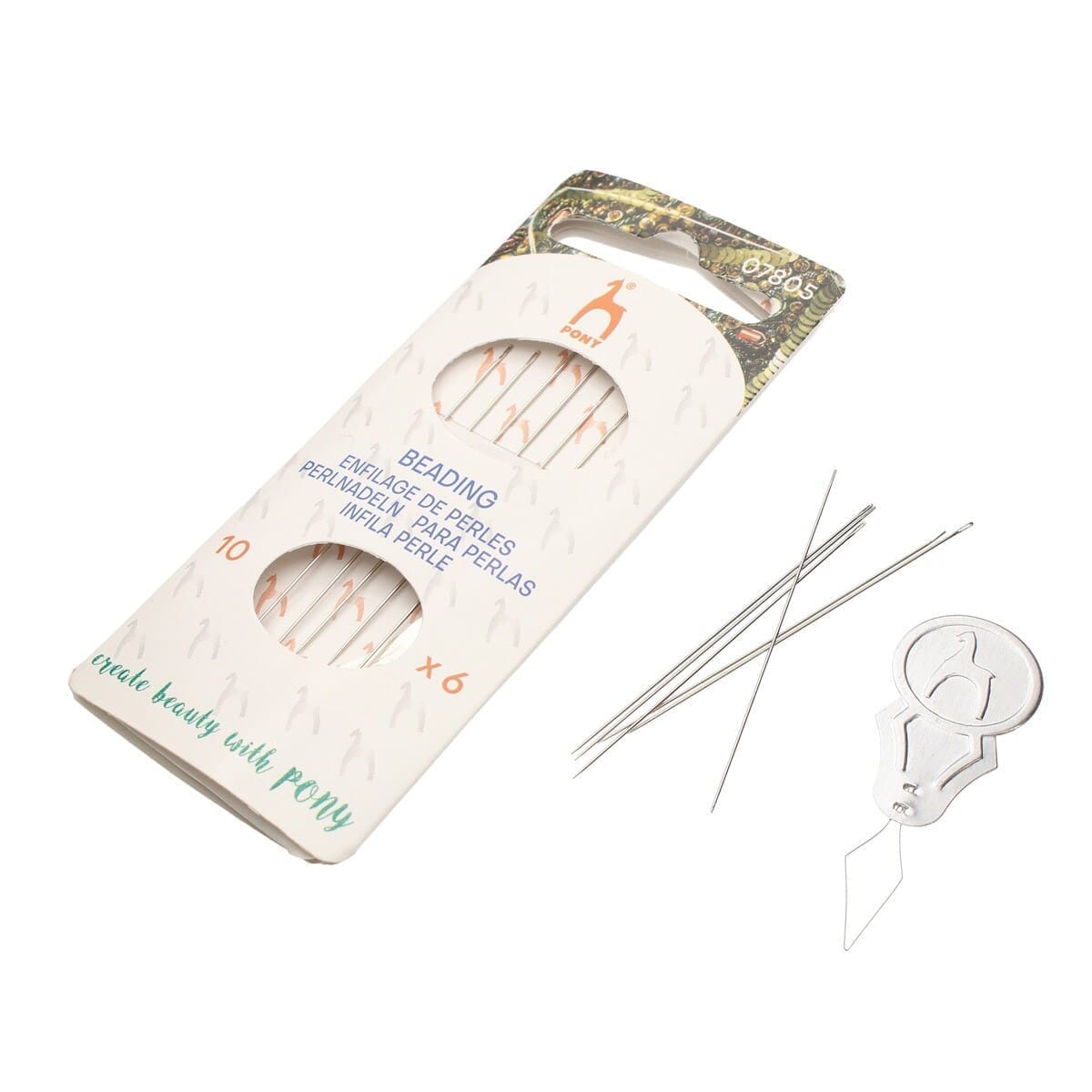 PONY Beading Needles #10, 6 Needles/Pack